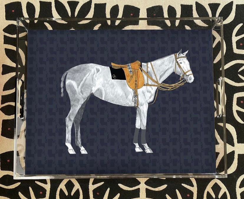 Polo Pony Acrylic Tray