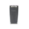 20 oz insulated tumbler in gray with carrie monogrammed
