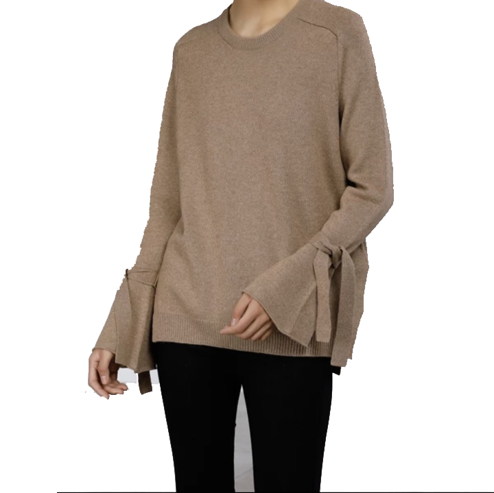 Cashmere Bow Sleeve Sweater
